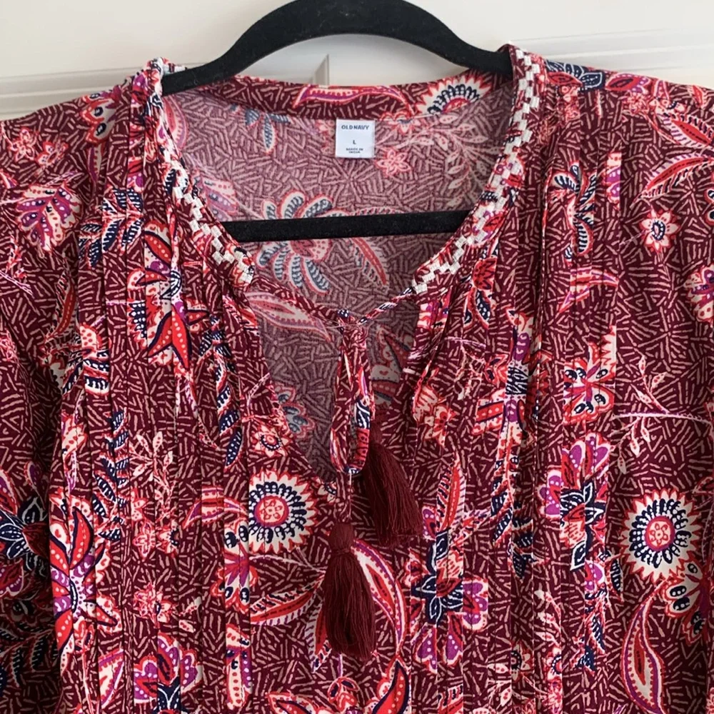 SALE!!  Lovely Floral Dress by Old Navy -- Size L - Picture 2 of 10